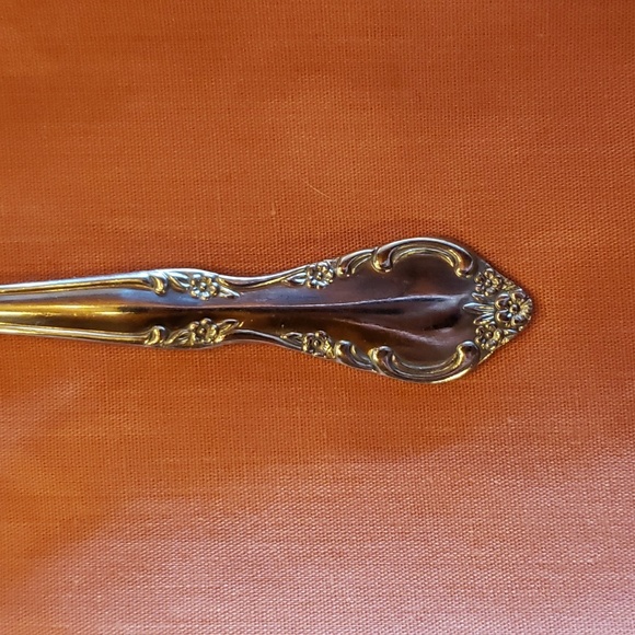 ESTIA GOURMET Cascade Floral 6 Inch Stainless Steel Teaspoon Vintage - Picture 3 of 5